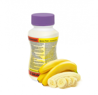 Нутрикомп Дринк Плюс банановый 200 мл. в пластиковой бутылке купить оптом в Самаре