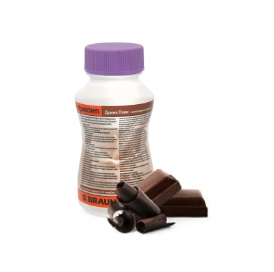 Нутрикомп Дринк Плюс шоколадный 200 мл. в пластиковой бутылке купить оптом в Самаре